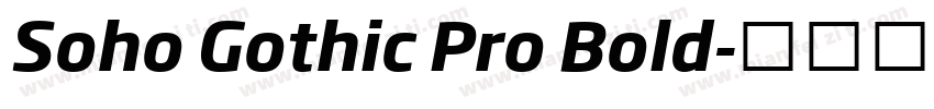 Soho Gothic Pro Bold字体转换